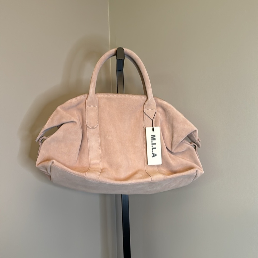 M.I.L.A. Made in Los Angeles Ria Duffle Bag | Rose - Picture 6 of 11